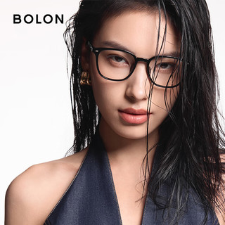  BOLON/暴龙 防蓝光 近视眼镜框+PROSUN防蓝光1.60镜片  亮黑 1.60
