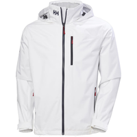 Helly-Hansen H/H海丽汉森男士Crew 2.0防水防风连帽夹克外套城市通勤日常休闲 001 White Large