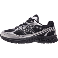 CAMEL骆驼加绒慢跑鞋女保暖银色复古运动加绒跑步男 7052D，黑/银灰色，女 （加绒款） 38