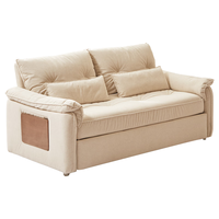 京东京造 2025年沙发床一体两用防污抗菌耐造猫抓布沙发折叠床1.5m 防污抗菌猫抓布-白/绿色可选