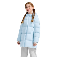 moodytiger 拒水 儿童羽绒服  冰沁蓝 130