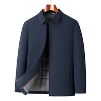 梦特娇 【夹棉保暖&防风蓄热】男士翻领商务夹克保暖棉服外套MTG