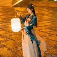 唐制汉服女齐胸襦裙原创成人超仙气古装夏季女士古风日常套装 L