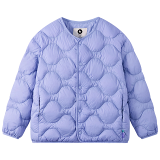 马骑顿 男童25冬户外女童内胆登山轻薄羽绒服 浅紫 140
