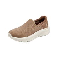 斯凯奇Skechers冬季女鞋散步鞋加绒懒人一脚蹬休闲缓震健步鞋