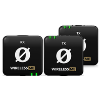 RODE 罗德Wireless ME 一拖一/一拖二无线领夹小蜜蜂麦克风 相机手机短视频vlog直播采访收音话筒 双人用-支持Type-c手机充电套装