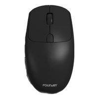 方正(Founder)无线双模鼠标N500 人体工学设计 2.4G无线蓝牙 光学鼠标握感舒适 台式机笔记本电脑鼠标 黑色