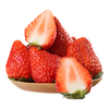 京鲜生 空运丹东玖玖红颜奶油草莓 净重2.8斤装（单果20g+）