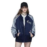 古由卡 原创横须贺棒球服春秋潮牌情侣飞行夹克外套男女同款