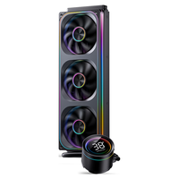 乔思伯 TH-360黑色 一体式水冷散热器 (连体4面千层镜风扇