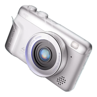 爱国者 P618前后双摄自拍数码照相机女生入门校园高清旅游微单摄像Vlog平替ccd白色32G