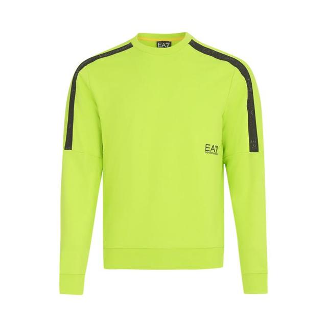 EA7 男式拼色logo潮流休闲套头圆领卫衣