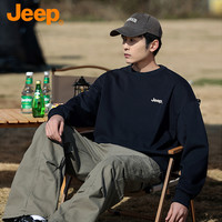 JEEP/吉普圆领卫衣男女同款秋冬长袖打底衫运动美式上衣