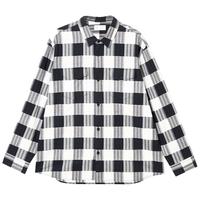 杰克·琼斯(JACK&JONES)秋季新款纯棉舒适潮时尚出街宽松长袖格纹衬衫外套男装225105022 E40黑色 S