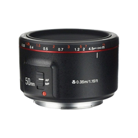 永诺（YONGNUO） YN50mm F1.8索尼口尼康口富士口微单大光圈自动对焦镜头 YN50mm F1.8 二代佳能口黑（空运）