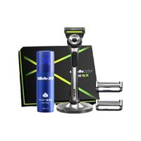 吉列极光系列礼盒剃须刀手动剃须刀男士刮胡刀套装