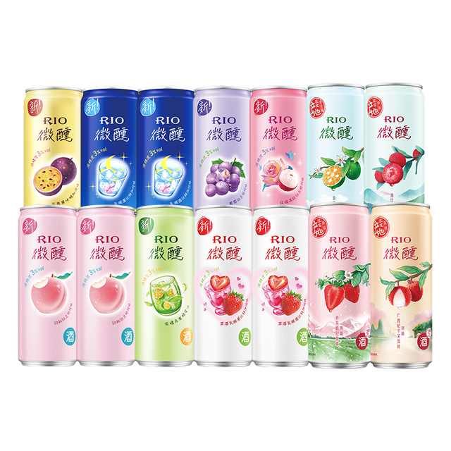 锐澳 洋酒 预调鸡尾酒 果酒甜酒 微醺3度 330ml*14罐