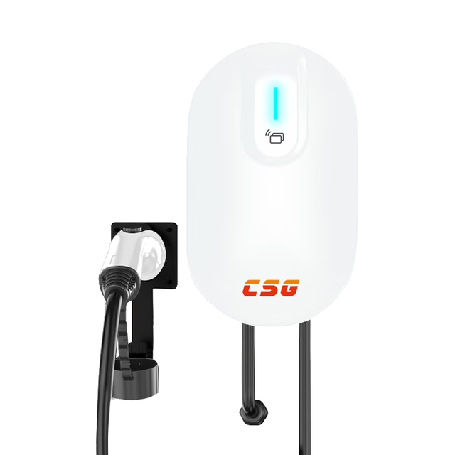 CSG 科大智能车规级小白桩7KW交流充电桩蓝牙刷卡原厂品质升级蓝牙无感启动适用特斯拉比亚迪
