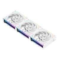 安耐美（Enermax）CL30正叶白色三联包积木风扇 12CMARGB机箱风扇 水冷散热风冷风扇 数字显屏