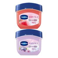 Vaseline 凡士林 aseline 凡士林 润唇膏 玫瑰+原味 14ml