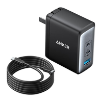 Anker 安克 A2145 手机充电器 USB-A/双Type-C 100W 黑色