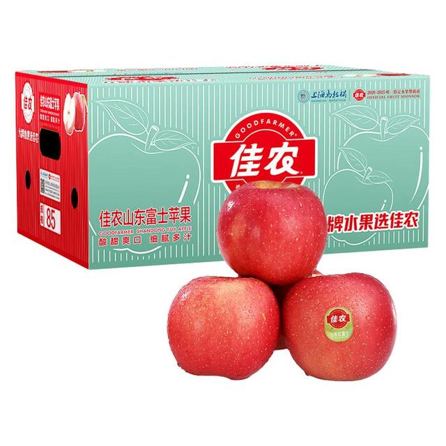 佳农 烟台红富士苹果 5kg 单果220g起