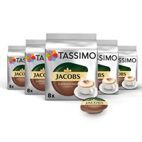 TASSIMO Jacobs Cappuccino Classico 胶囊,40 粒咖啡胶囊,5 包,5 x 8 杯