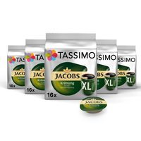 TASSIMO Jacobs Krönung XL 咖啡胶囊，80 粒咖啡胶囊，5 包，5 x 16 杯饮料