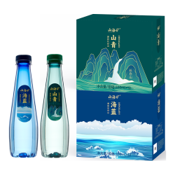 山海矿 矿极润长白山弱碱性天然矿泉水低钠偏硅酸型健康饮用水330ml*24瓶整箱