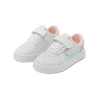 KAPPA KIDS卡帕童鞋男童运动鞋春季儿童板鞋休闲百搭女童跑步鞋小白鞋 069米白/粉 26码内长约175mm