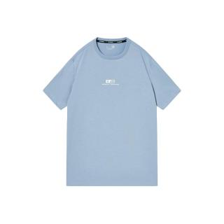 乔丹QIAODAN短袖T恤男士夏季棉透气速干针织上衣 天羽蓝 5XL