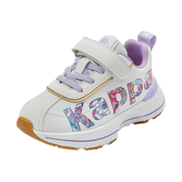 Kappa Kids卡帕童鞋男童运动鞋秋季儿童鞋时尚潮流女童休闲跑步鞋 米/紫罗兰 37码内长约232mm