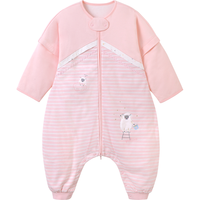 英氏 【可拆袖】婴儿睡袋儿童分腿一体式防踢被