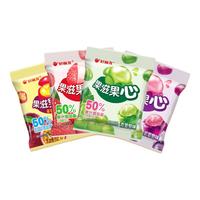 好丽友（orion） 果滋果心QQ糖注心果汁软糖橡皮糖果滋果姿休闲零食小包装年货 果滋果芯混合三口味 5包