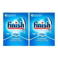 finish 亮碟 洗碗机去污清洁剂专用洗涤块110块*2盒16g/块