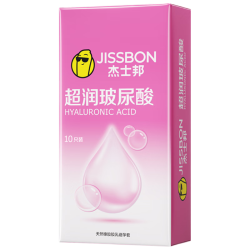 杰士邦 超润玻尿酸10只 1盒装