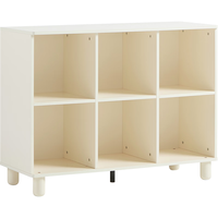 林氏家居靠墙实木脚书橱客厅书房家用自由组合书柜林氏木业LH049 6格+8格