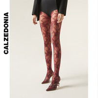 Calzedonia卡泽意袜春夏女士40D花卉提花哑光连裤袜丝袜MODC2144 红色-5449 1双 XS /S