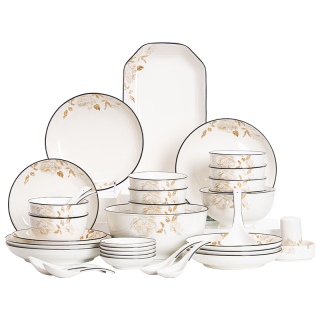 国家补贴：京东京造 碗碟套装中式景德镇餐具套装礼盒装