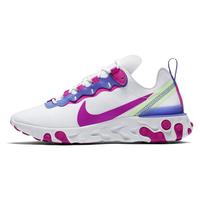 NIKE 耐克 React Element 55 女士跑鞋 BQ2728-104 白紫红 36