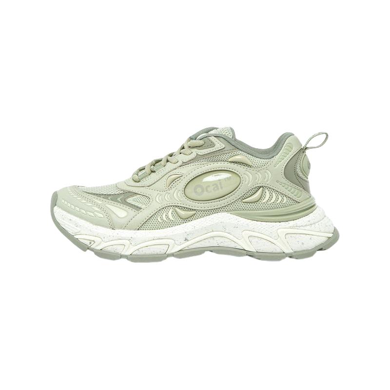 Ocai Runtech3.0抹茶绿"超声波"跑鞋 潮牌厚底增高运动休闲老爹鞋
