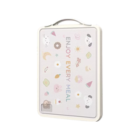 宅轻松 304不锈钢+塑料切菜板双面砧板案板抗菌多功能菜板37.5*30*1.5cm