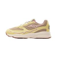 Saucony索康尼3D Grid Hurricane黄蘑菇休闲鞋男女同款时尚潮搭运动鞋男 土黄 45