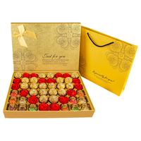 费列罗 巧克力礼盒榛仁夹心新年跨年货礼物送女友生日礼物送女友男生老婆 双拼48粒金色礼盒装