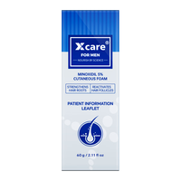 Xcare for men米诺地尔生发泡沫剂5%男士防脱发增发酊剂滴剂60ml*1