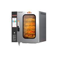 麦大厨万能蒸烤箱商用电热大型全自动大容量多功能电烤箱烤鸭炉4层蒸烤箱一体机MDC-ZZC32-JJQX-6-380V