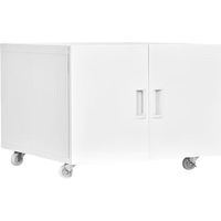 钱柜 a4文件柜打印机柜子矮柜办公柜铁皮柜档案柜资料柜复印机底柜 450打印机柜灰白色