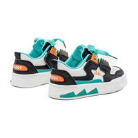 Kappa Kids卡帕童鞋儿童运动鞋女童春季魔术贴板鞋小白鞋男童百搭板鞋 088-米白/黑 28 内长18.5适合脚长17.5 米白/粉|单鞋|四季可穿 28码 内长18.5适合脚长17.5