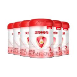 贝因美 爱加婴幼儿奶粉3段350g*6罐含益生元乳铁蛋白+OPN奶粉1-3岁