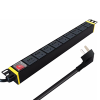 三拓 PDU TS8208机柜插座电源pdu插排10A/16A插座8位多用孔开关/防雷PDU 8位16A 开关防雷 2.5平方线